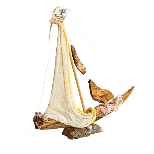 Καράβι Ιστιοφόρο Με Άσπρο;- Κίτρινο Πανί-image2-862