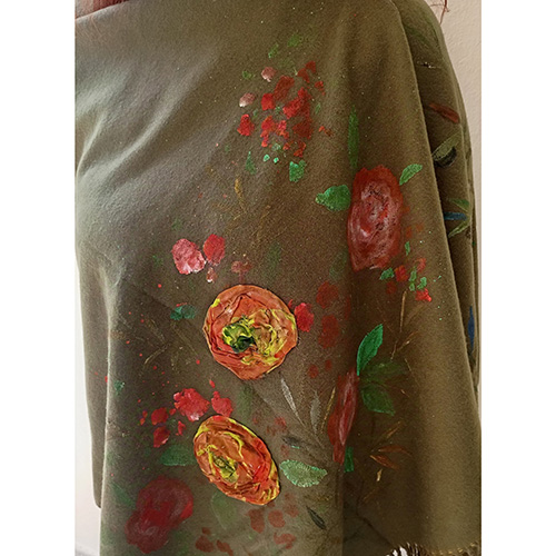 Hand Painted Cashmere Scarf-image2-955