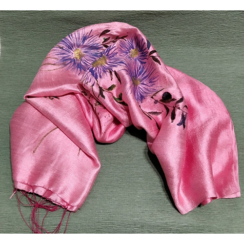 Hand-painted silk scarf-image2-828
