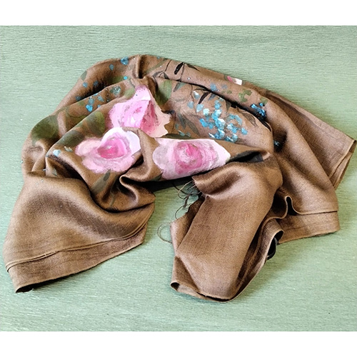 Silk Shawl Handpainted-image2-895