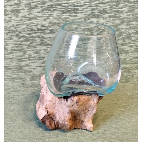 Κομμάτι ρίζας με Φυσητό γυαλί-image2-853