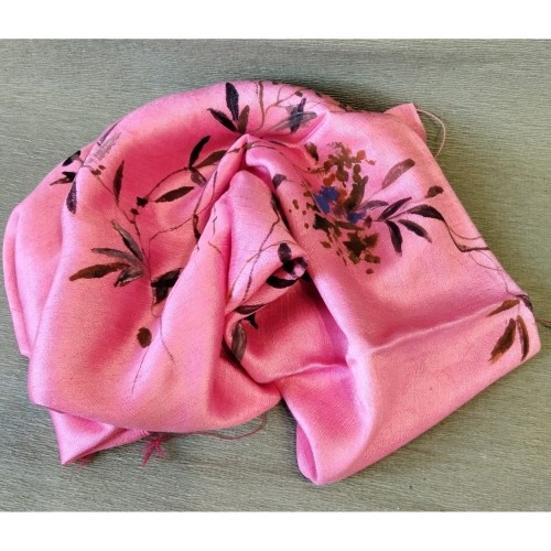 Hand-painted silk scarf-image2-790
