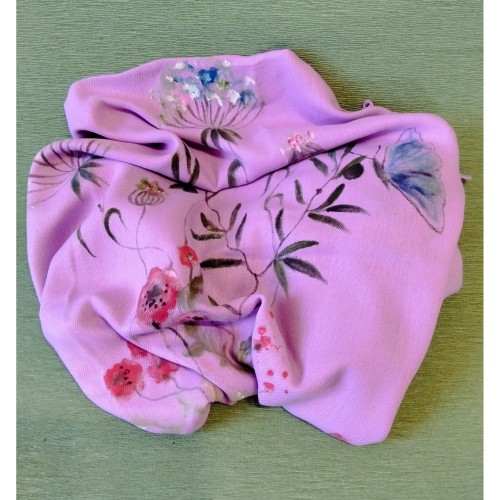 Hand-painted cashmere scarf-image2-822