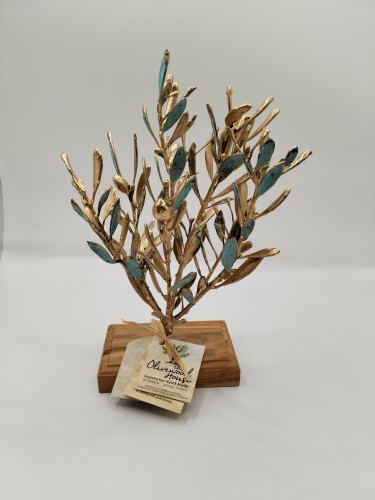 Natural Olive Branch Covered In Gold 24K-image2-299