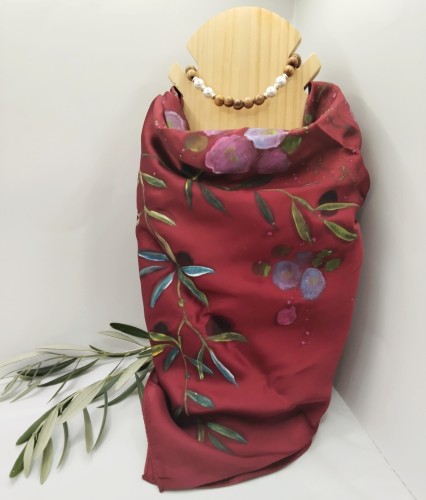 Hand-painted silk scarf-image2-1061