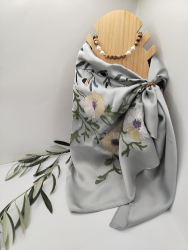 Hand-painted silk scarf-image2-1066