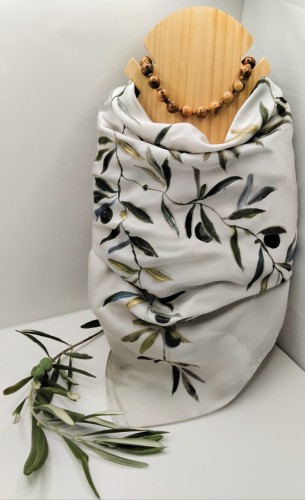 Hand-painted silk scarf-image2-1070
