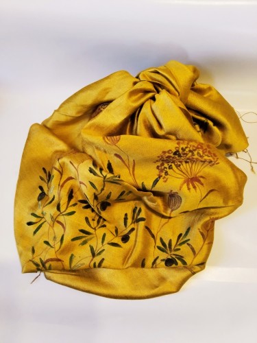 Hand-painted silk shawl -image2-1075