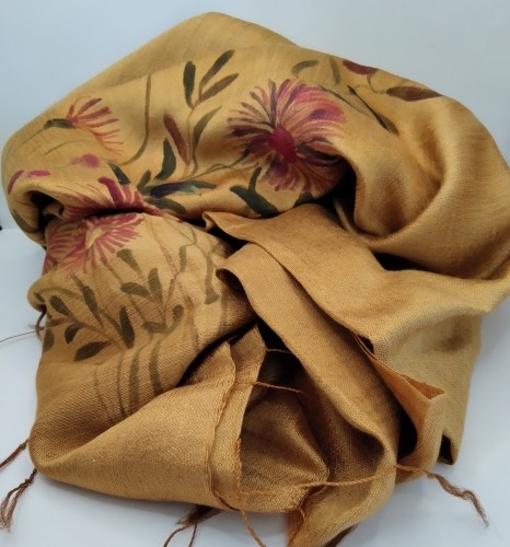 Silk scarf 100% Hand-painted-image1-484