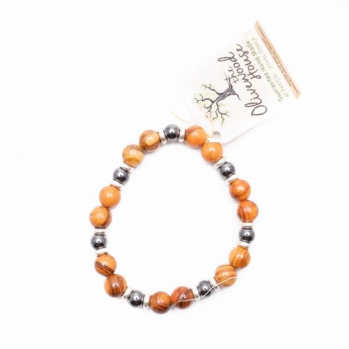 Βραχιόλι Eλαστικό Με Αιματίτη-image2-640