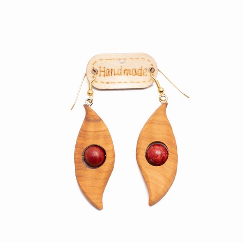 Earrings With Coral-image2-673