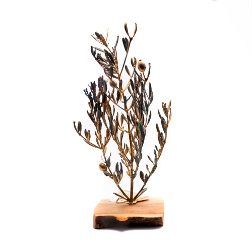 Φυσικό Κλαδί Ελιάς Επιχρυσωμένο Με Χρυσό 24Κ-image2-303